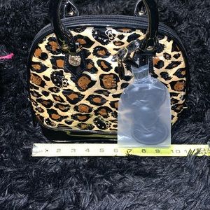 Hello kitty Loungefly leopard print embossed dome bag mini